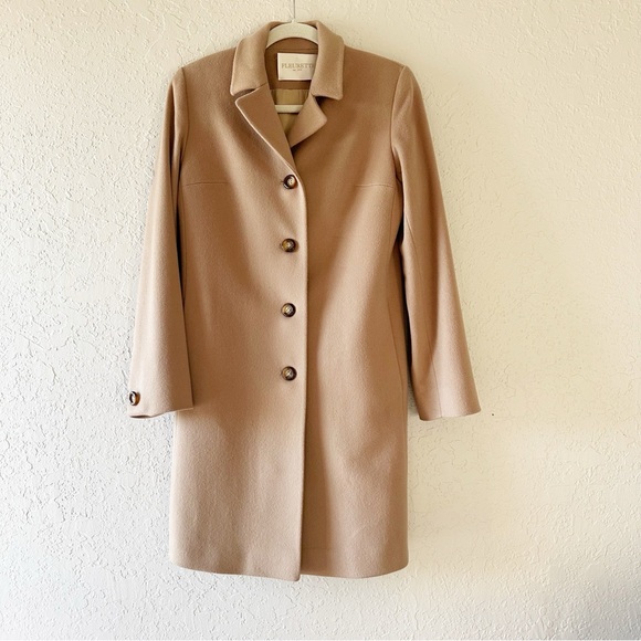 FLEURETTE Jackets & Blazers - Fleurette Camel 100% Wool Long Reefer Coat
